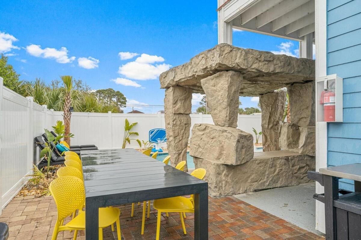 Soak And Sizzle! Pool Waterfall Games Grill Near